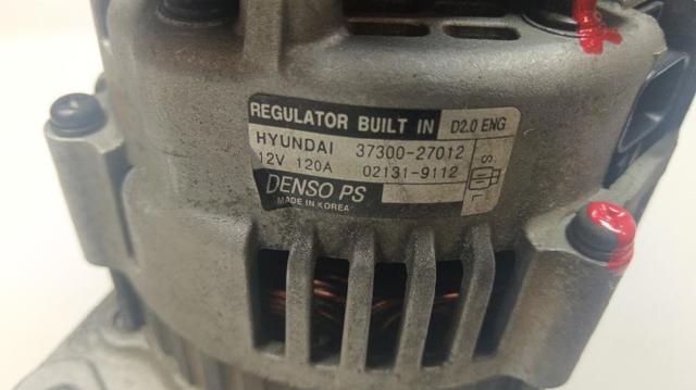 HYUNDAI 3730027012 Alternador  en stock Terrassa