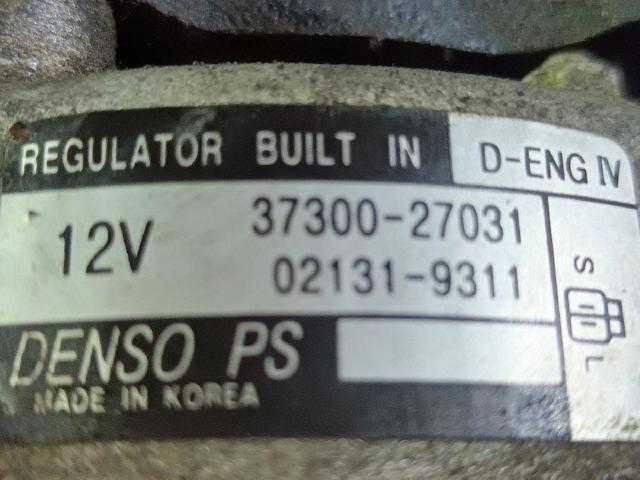 HYUNDAI 3730027031 Alternador  disponible España
