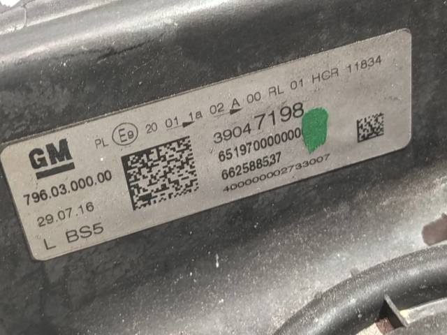 OPEL 39047198 Faro izquierdo  en stock Terrassa