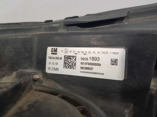 39081893 OPEL Faro derecho  disponible Alicante