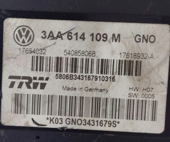3AA614109M VAG Módulo hidráulico de ABS  comprar en Jaén