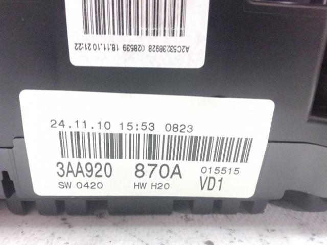 VAG 3AA920870A Cuadro instrumentos comprar Barcelona