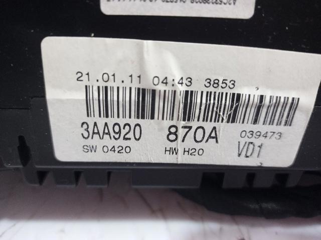 3AA920870A VAG Cuadro instrumentos comprar Madrid