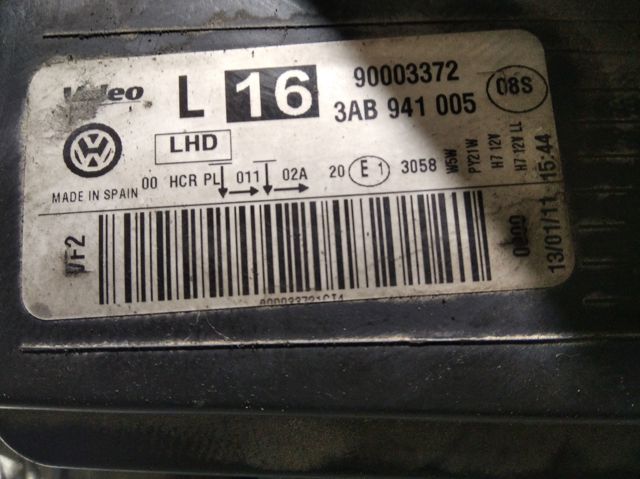 VAG 3AB941005 Faro izquierdo  disponible Lugo