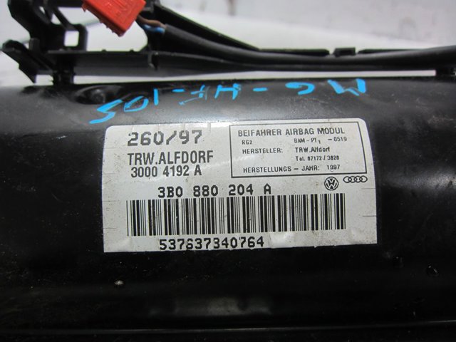 3B0880204A Airbag del pasajero  disponible Burgos