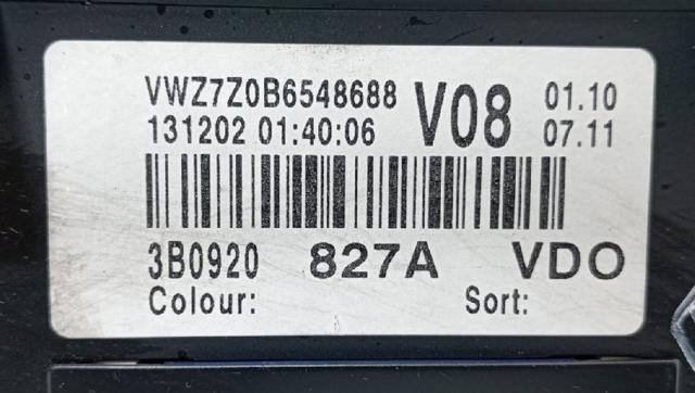3B0920827A VAG Cuadro instrumentos comprar Bilbao