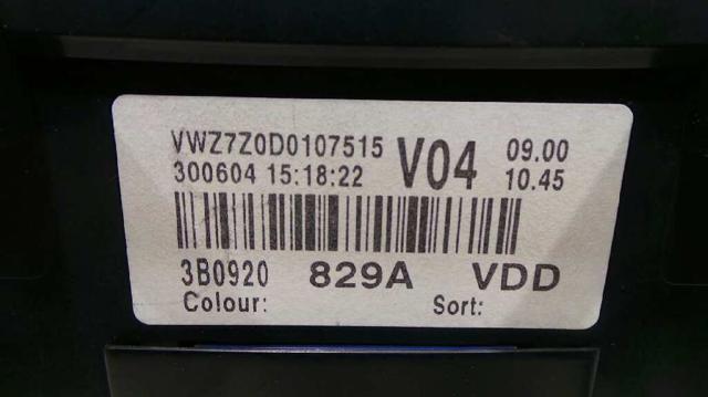 3B0920829A VAG Tablero de instrumentos  comprar en Jaén