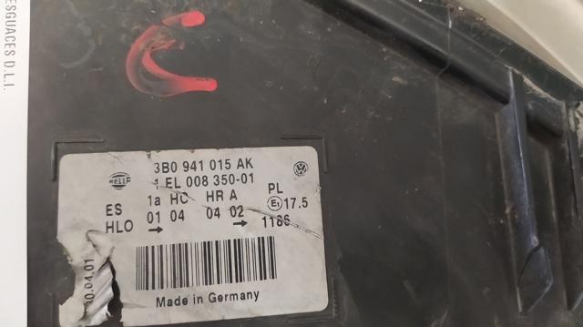 VAG 3B0941015AK Faro izquierdo  comprar en Albacete