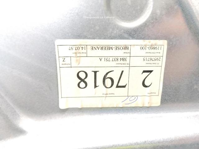 3B1837461 VAG Mecanismo de elevalunas de la puerta delantera izquierda  comprar en Jaén