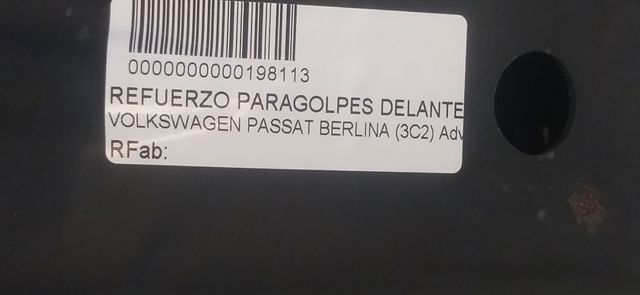 3C0807109D VAG Refuerzo parachoque delantero  en stock Huelva