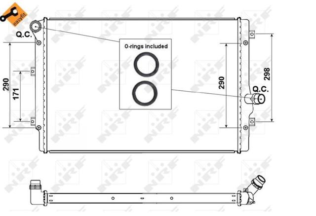 3C0820411G VAG Condensador aire acondicionado  en stock Gandía