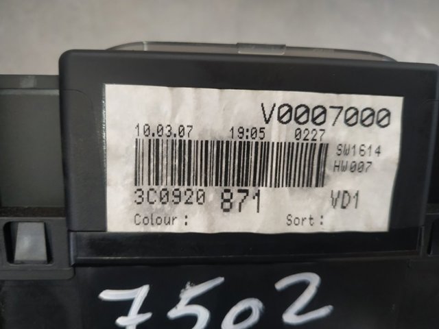 VAG 3C0920871 Cuadro instrumentos  en stock Valencia