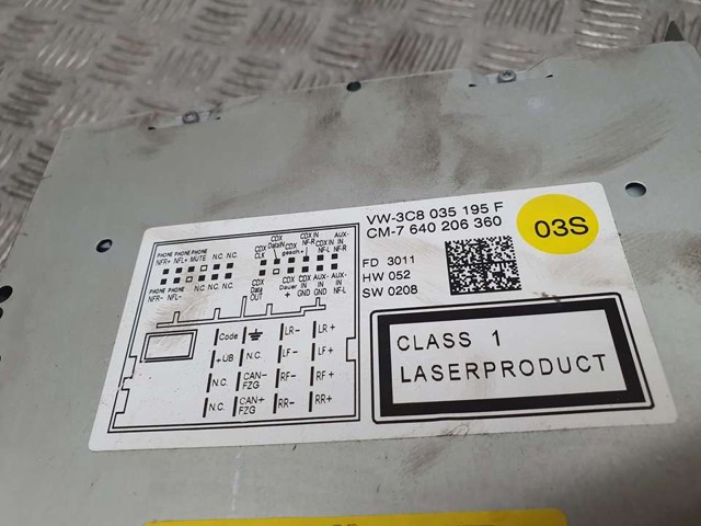 3C8035195F VAG Radio AM/FM  comprar en Oviedo