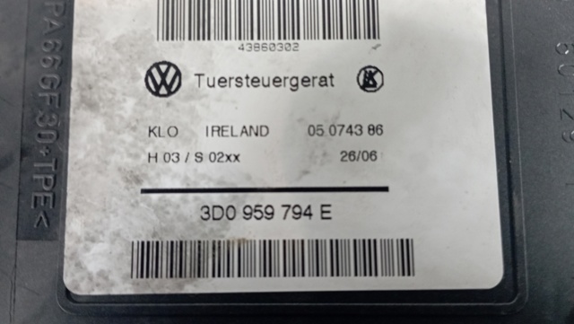 3D0959794E VAG Motor del elevalunas de la puerta trasera derecha comprar Alcalá