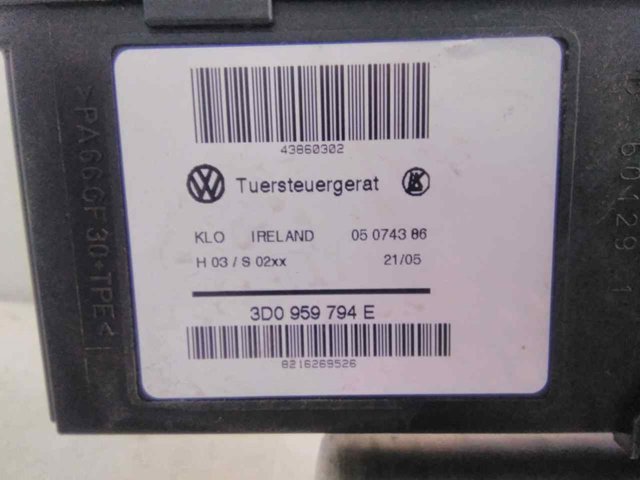 3D0959794E Motor del elevalunas de la puerta trasera derecha  en stock Granada