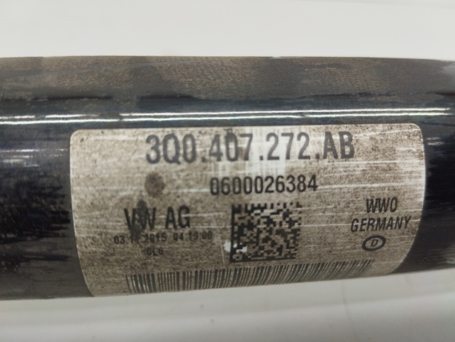 3Q0407272AB Árbol de transmisión delantero derecho  comprar en Reus