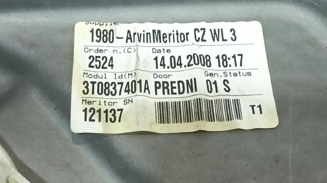 3T0837461A Mecanismo de elevalunas delantero izquierdo comprar Sevilla