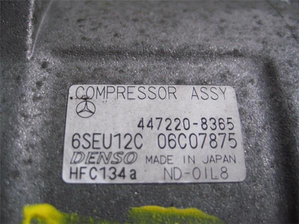 Compresor aire acondicionado para mercedes clase a (bm 168) 1.7 170 cdi (168.009) om 668.942 4472208365