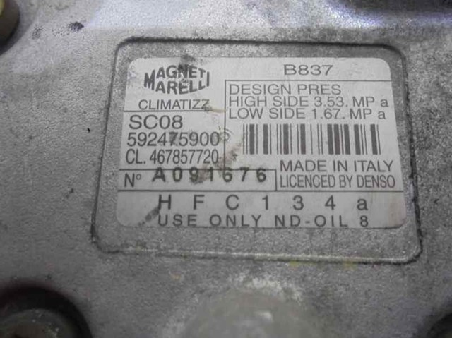 Compresor de aire acondicionado Fiat Bravo 1 182