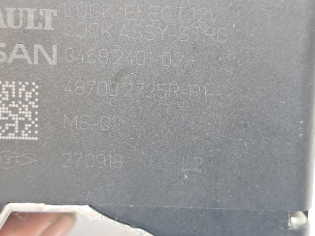 487002725R RENAULT Mecanismo de bloqueo del volante comprar Bilbao