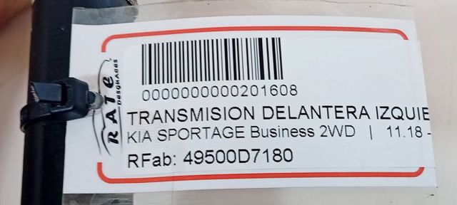 49500D7180 Semieje delantero izquierdo  comprar en Pontevedra