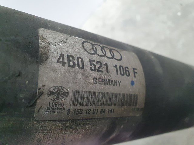 Árbol cardán trasero completo 4B0521106F VAG/Audi