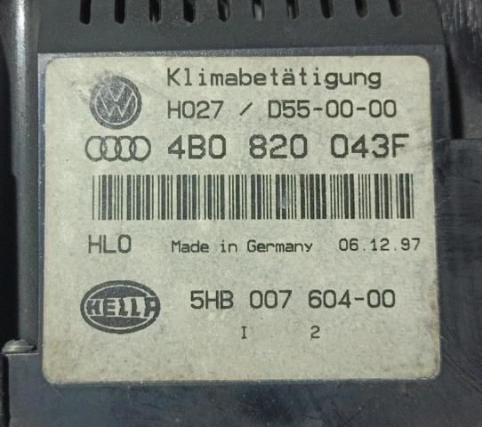 4B0820043F Módulo de modos de calefacción/aire acondicionado  comprar en Reus