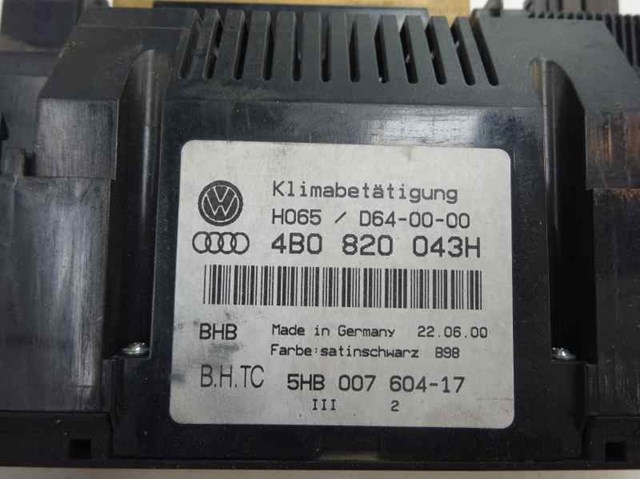 Elemento de control aire acondicionado para Audi A6  (4B2, 4B4)