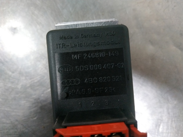 4B0820521 Resistencia del ventilador del habitáculo  comprar en Pontevedra