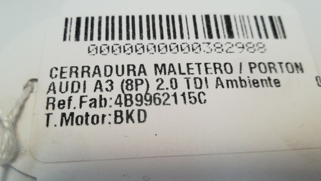 4B9962115C Motor de apertura/cierre del cierre del maletero (puerta trasera 3/5)  disponible Burgos
