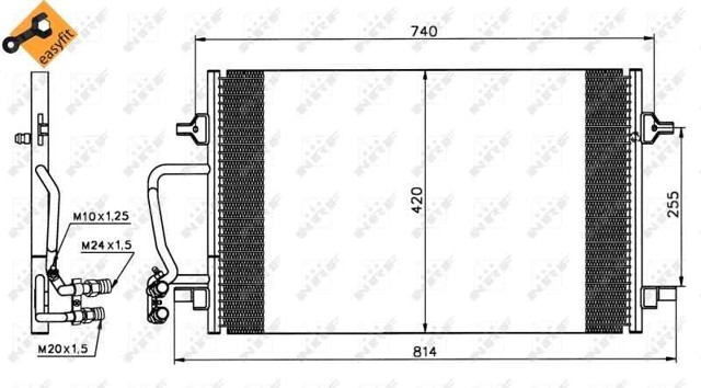 VAG 4D0260401A Condensador aire acondicionado  en stock Valencia