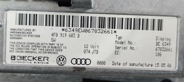 4F0919603B VAG Pantalla multifunción  comprar en Jaén