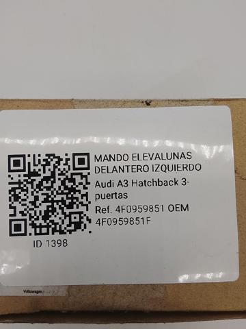 4F0959851F Unidad de control de elevalunas delantera izquierda  comprar en Pontevedra