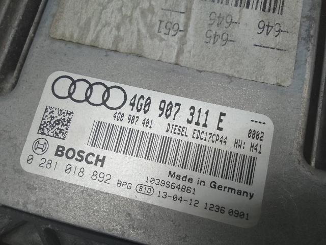 Centralina Del Motor / Modulo De control Del Motor (ecu) 4G0907311E VAG/Audi