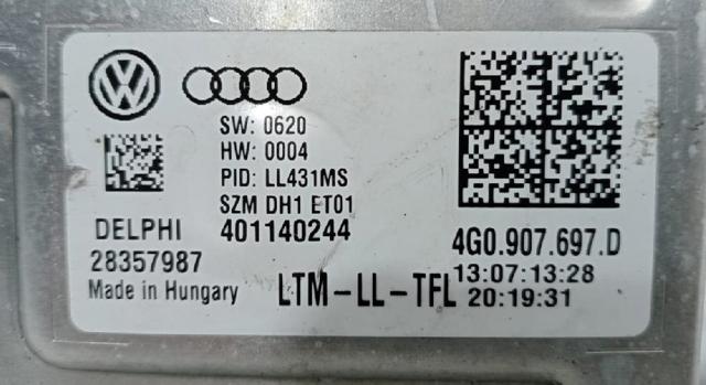 4G0907697D Módulo de control de luces de faros (ECU) comprar Girona