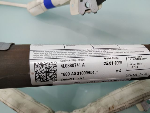 VAG 4L0880741A Airbag de cortina lateral izquierda  comprar en Ponferrada
