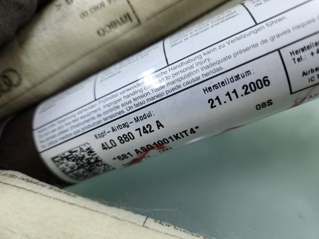 4L0880742A Airbag de cortina lateral derecha  en stock Granada