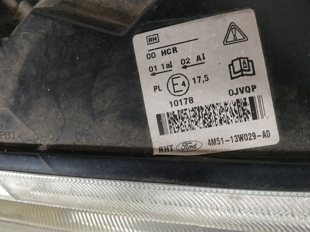 FORD 4M5113W029AD Faro derecho  disponible Valladolid