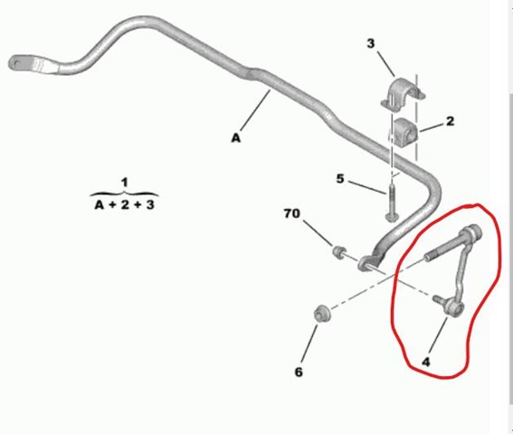 508752 PEUGEOT Bieleta estabilizadora delantera izquierda comprar Alcalá