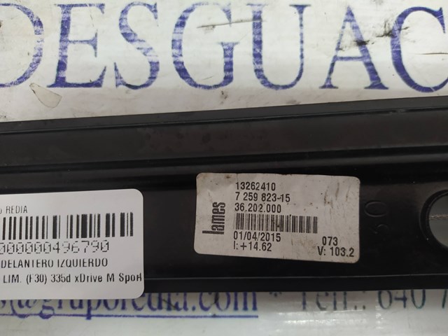 51337281885 BMW Mecanismo de elevalunas de la puerta delantera izquierda  disponible Ourense