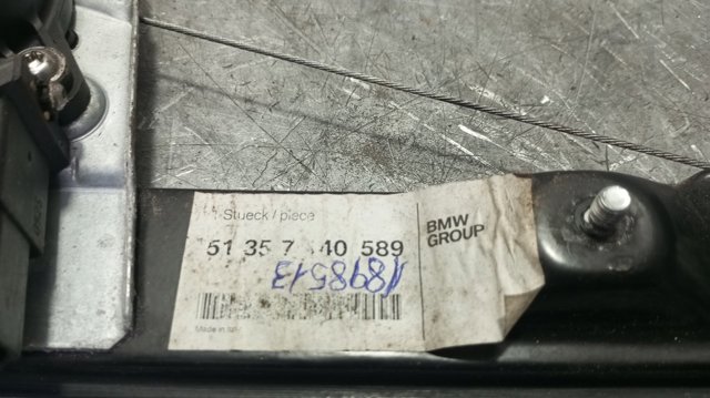 51357140589 Mecanismo de elevalunas de la puerta trasera izquierda  comprar en Zaragoza