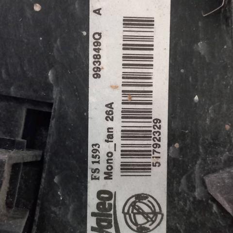 Radiador de agua 51773281 FIAT