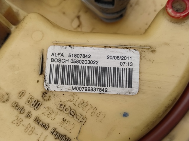 Módulo alimentación de combustible Alfa Romeo Giulietta 940