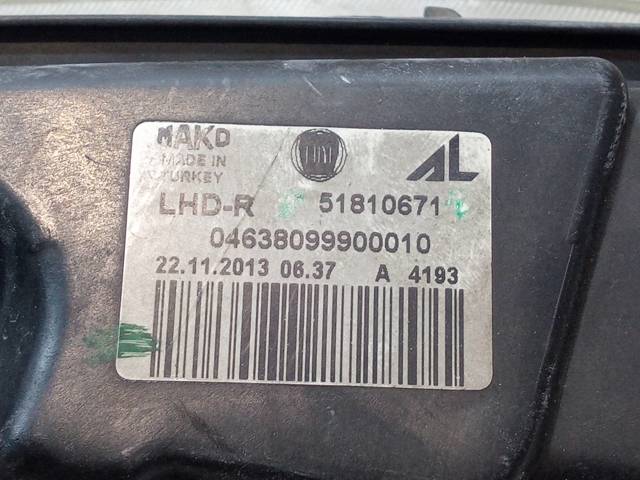 51810671 FIAT Faro derecho  en stock Gandía