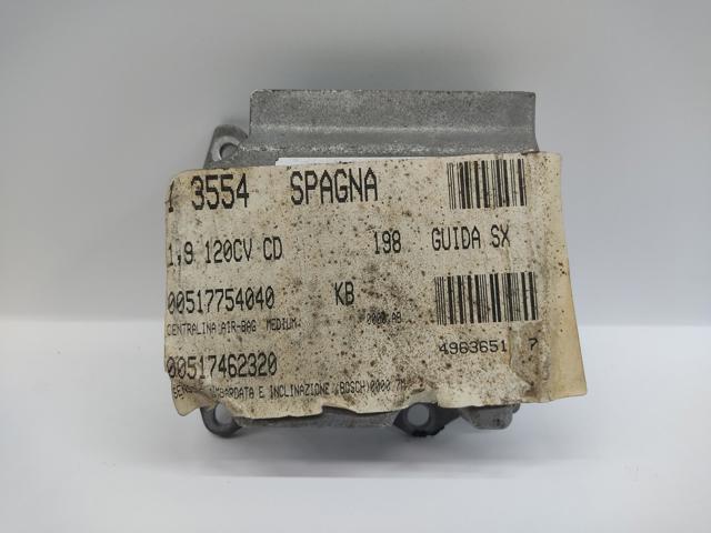 Procesador Del Modulo De Control De AIRBAG 51827585 Fiat/Alfa/Lancia