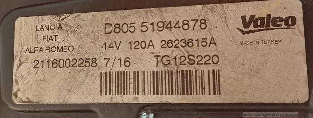 FIAT 51944878 Alternador  disponible Valladolid
