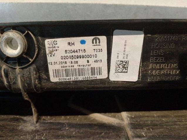 52044715 FIAT Piloto trasero derecho  en stock Córdoba