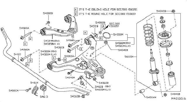 54500EB300 NISSAN Brazo inferior derecho de la suspensión delantera  disponible Alicante