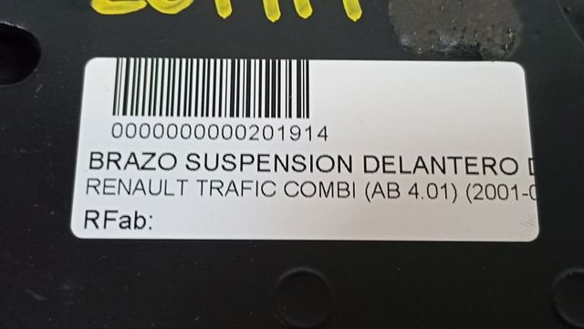 545042846R RENAULT Brazo inferior derecho de la suspensión delantera  en stock Huelva