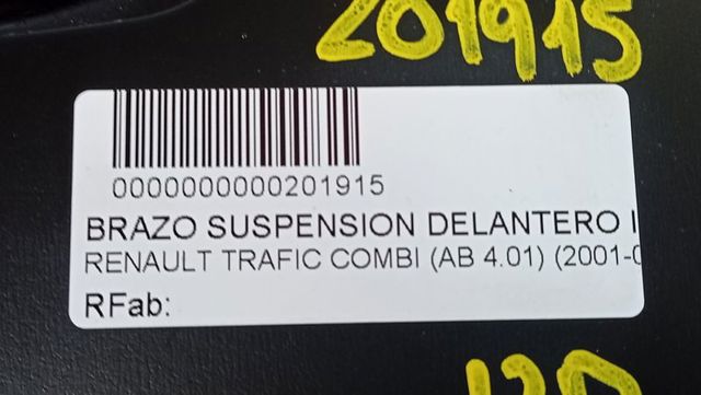 545058162R Brazo inferior izquierdo de la suspensión delantera  en stock Sabadell